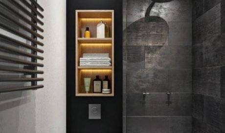 Création  d'une petite salle de bain dans une chambre